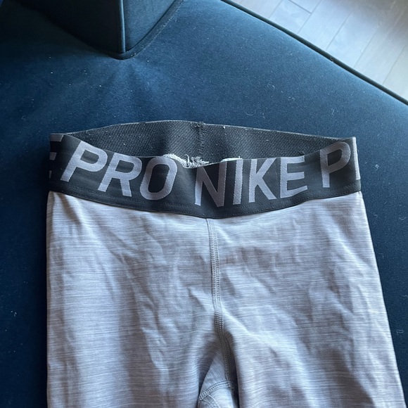 Nike pro gray leggings, size small - Picture 2 of 5